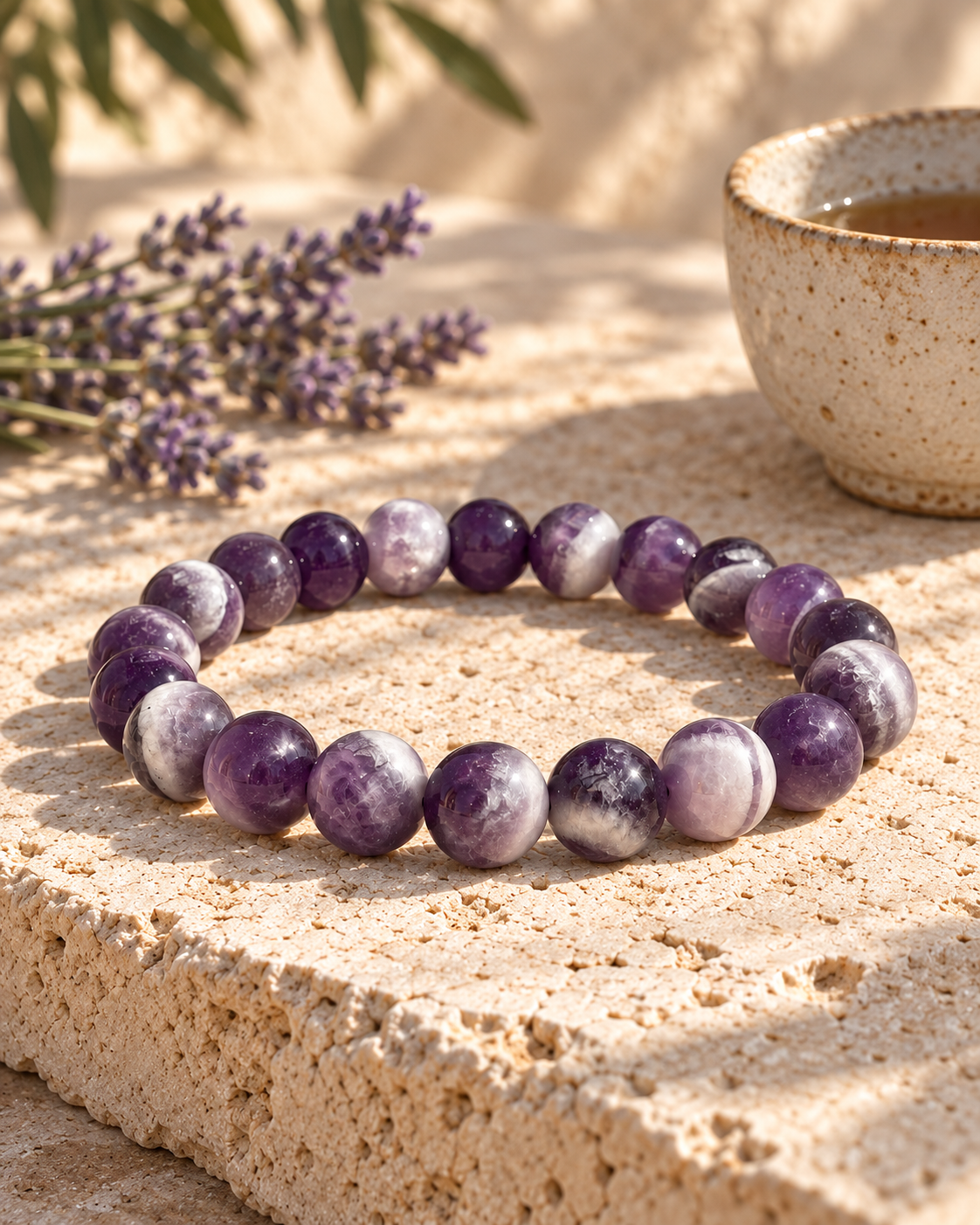 Bracelet Améthyste — mise en scène méditerranéenne