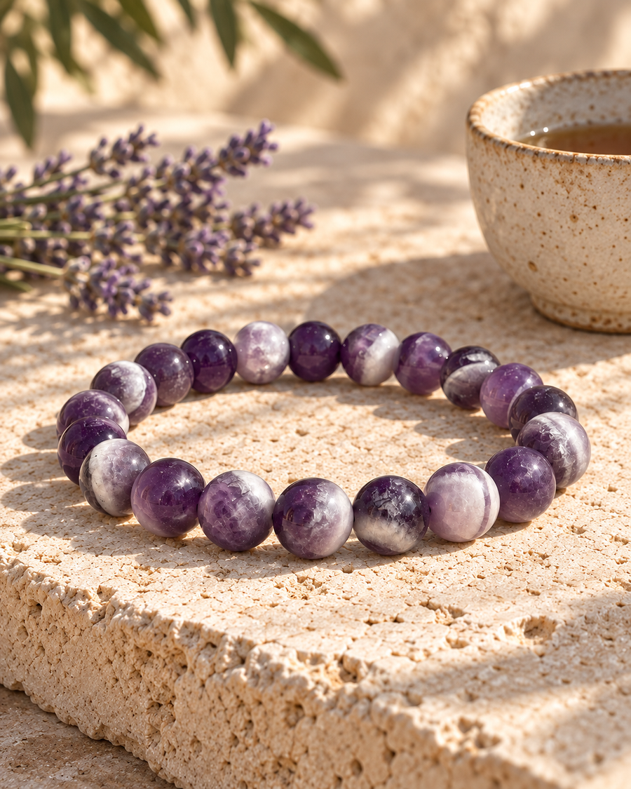 Bracelet Améthyste — mise en scène méditerranéenne