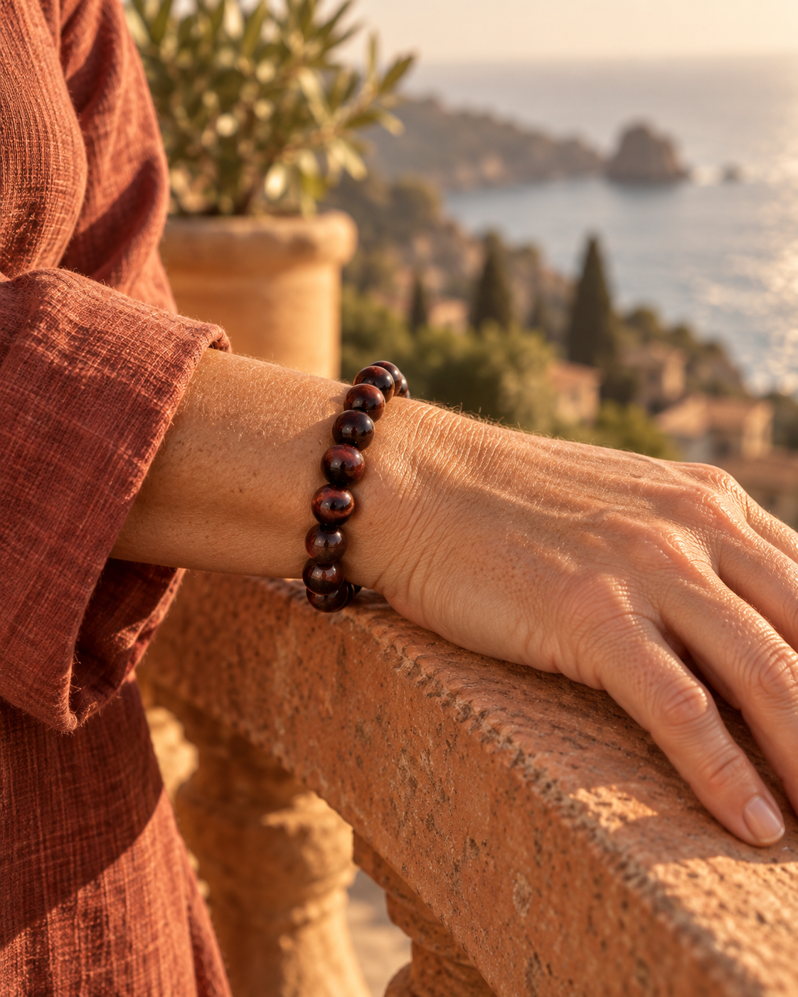 Bracelet Œil de Taureau — bracelet porté
