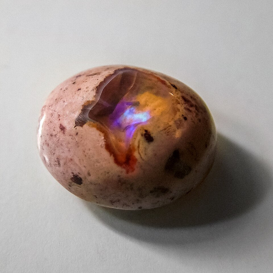 Opale en cabochon avec sa roche hôte