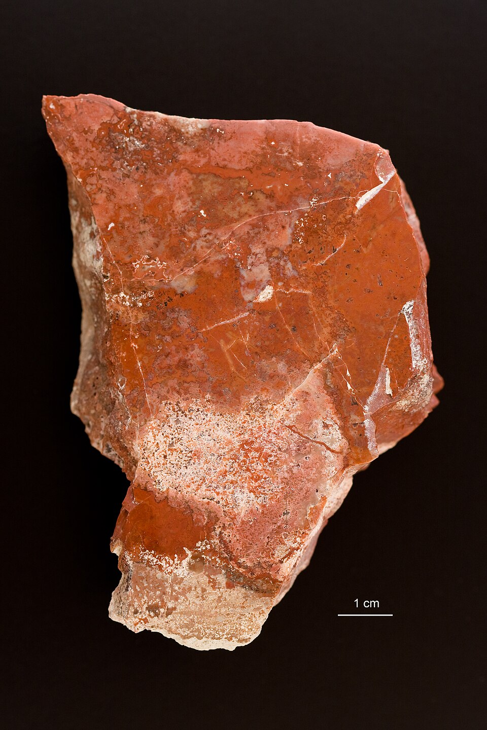 Jaspe rouge : fragment brut